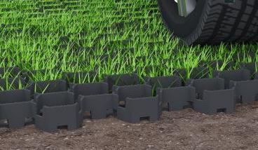 Решетка газонная Standartpark Hexarm (гексарм) для гравийной засыпки черная 58.51.03-ПП 8102-Ч 7