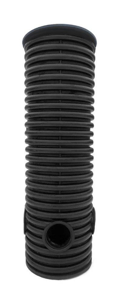 Дренажный колодец d315 h4500 с черной крышкой (отводы 110 мм) 0
