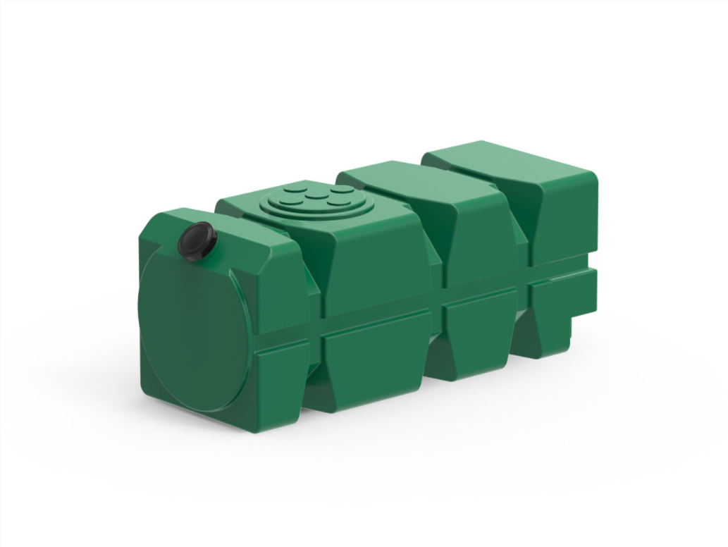 Пластиковая емкость горизонтальная FG-1000 (160 мм) (Зеленый) 0