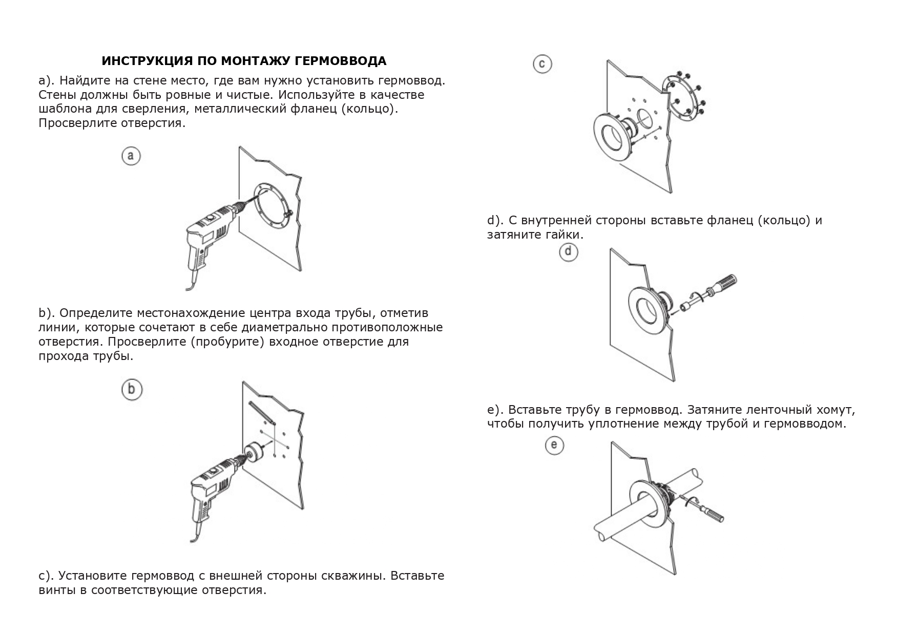 Муфта-гермоввод для труб 125/133/159 4