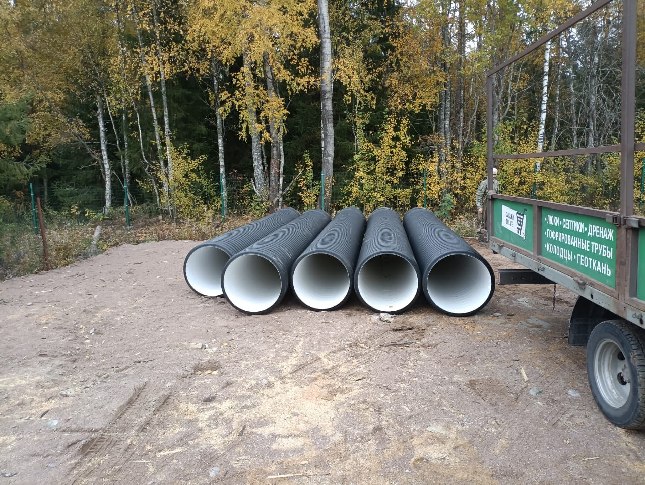 Труба ПЭ sn6  800/687 6,2м с раструбом (Тип2) 9