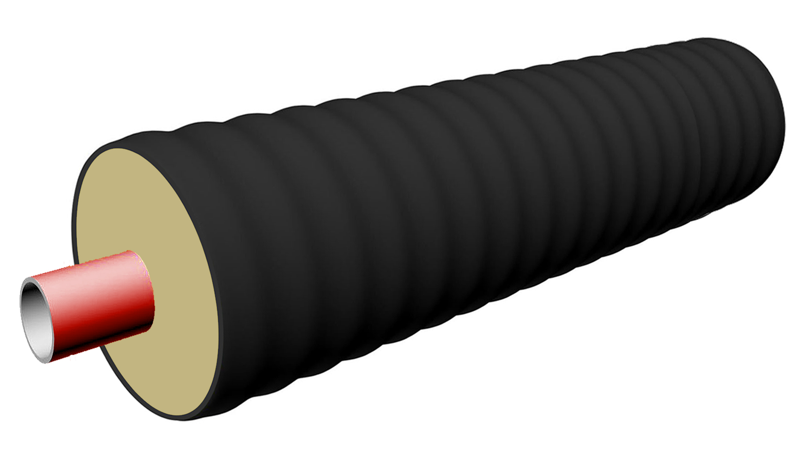 Труба Изоком-К 125/180 (116,0х6,8) Pex-A с армирующей системой, 10 бар