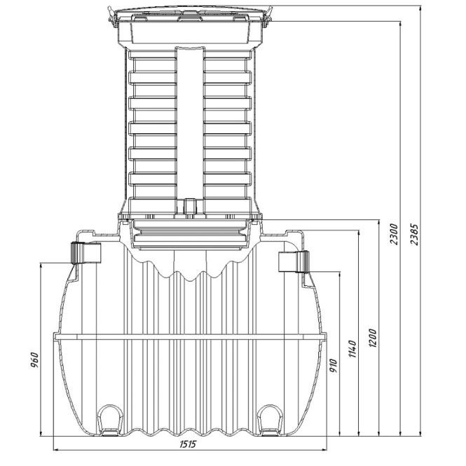 Септик Rostok Ground 3 с горловиной 1000 мм 1