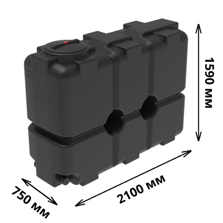 Кассета ЭкоПром ST 8000 л (4х2000) (Черный) 5
