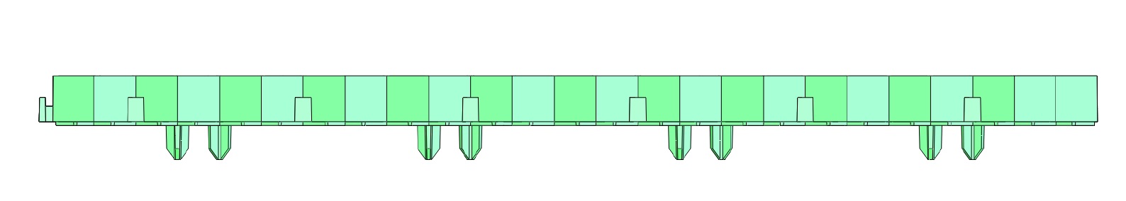 Решетка газонная Gidrolica Eco Standart РГ-70.40.3,2-пластиковая зеленая (607) 2
