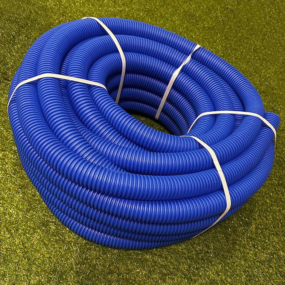 Труба гофрированная ПНД для металлопластиковых труб d50 синяя (30 м) 1
