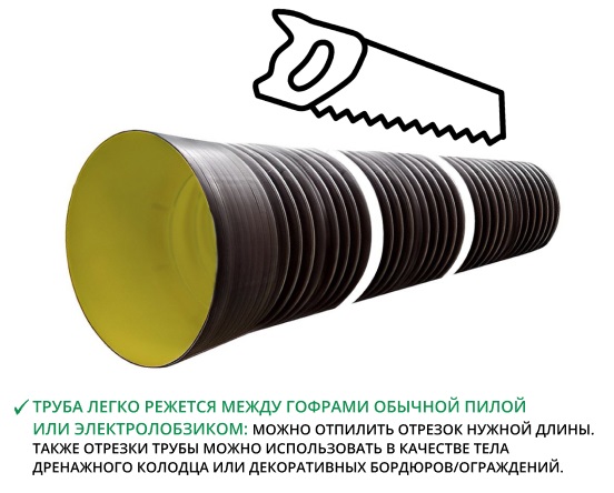 Труба ATL Pe SN8  347/300 6м с раструбом с упл. кольцом 3