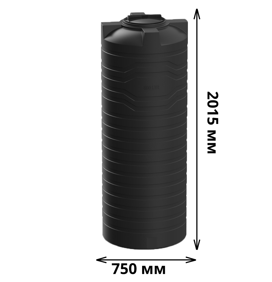 Вертикальная емкость N-800 (черный) 1