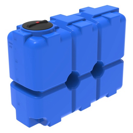 Пластиковая прямоугольная емкость ST-2000 (синий) 0