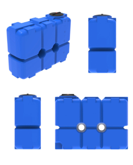 Пластиковая прямоугольная емкость ST-2000 (синий) 5