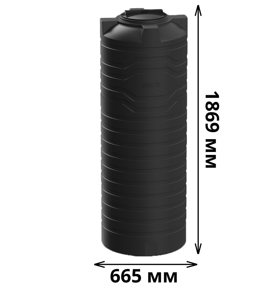 Вертикальная емкость N-600 (черный) 1