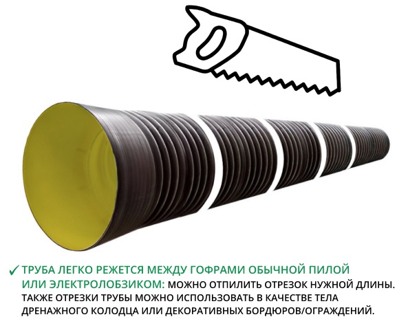 Труба ATL Pe SN8  115/100 6м с раструбом с упл. кольцом 2