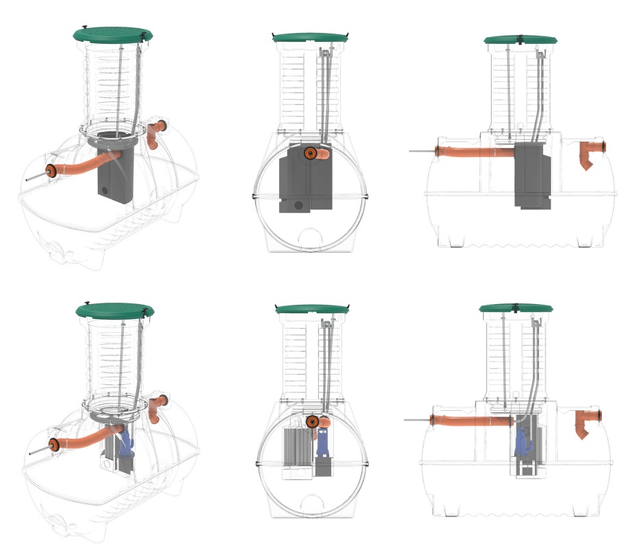 Септик Rostok Ground 6 Pro с горловиной 1000 мм - PR (с дренажным насосом) 3