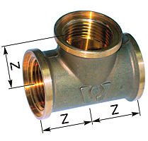 Тройник внутренняя резьба T32 1 1/4" 3