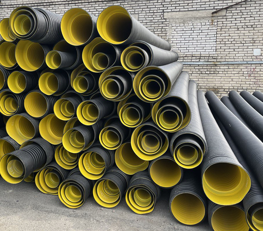 Труба ATL Pe SN8  175/150 6м с раструбом с упл. кольцом 6