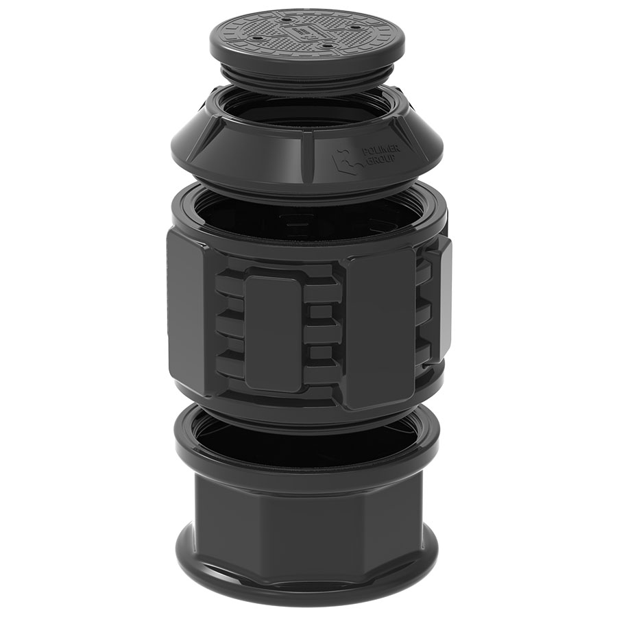 Пластиковый колодец связи КН-780/1100 М с крышкой D560 мм 1