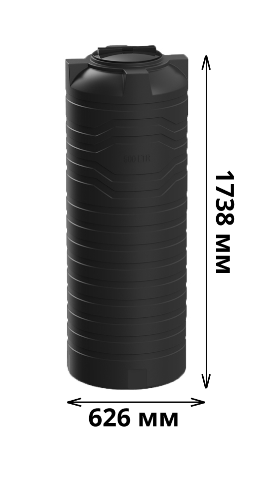 Вертикальная емкость N-500 (черный) 1