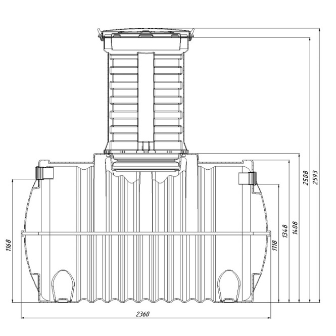 Септик Rostok Ground 6 с горловиной 1000 мм 1