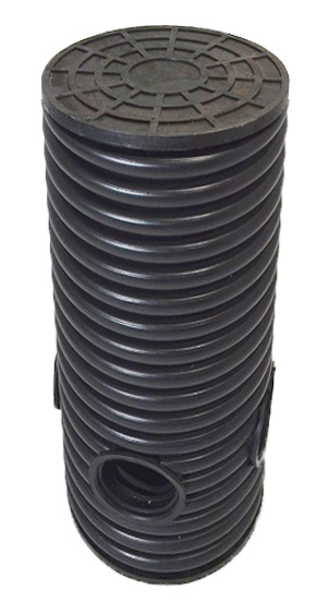 Дренажный колодец d315 h3000 с черной крышкой (отводы 160 мм) 0