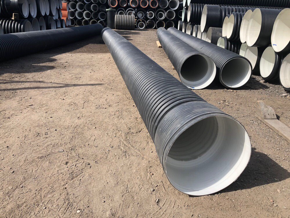Труба ПЭ sn6  800/687 6,2м с раструбом (Тип2) 7