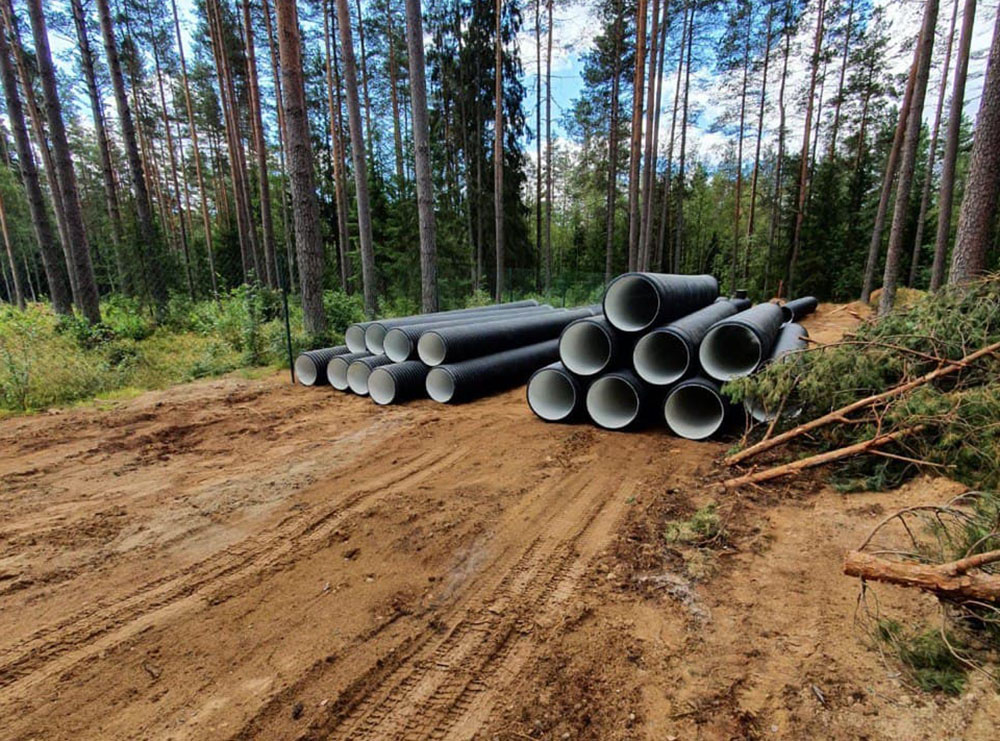 Труба ПЭ SN8  400/343 6м с раструбом 18