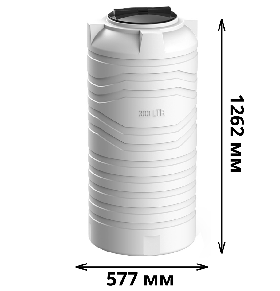 Вертикальная емкость N-300 (белый) 1