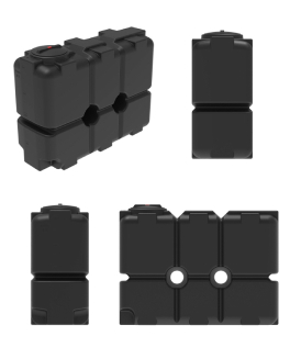 Пластиковая прямоугольная емкость ST-2000 (черный) 5