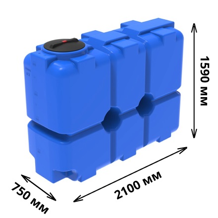Кассета ЭкоПром ST 8000 л (4х2000) (Синий) 5