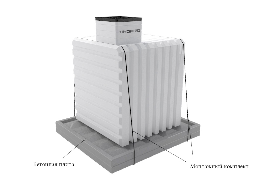 Монтажный комплект Tingard МК-2 2500, 2500К, 2500БК (трос 2 шт, коуш 4 шт, зажим 8 шт, талреп 2 шт) 0