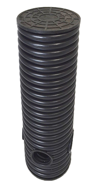 Дренажный колодец d315 h6000 с черной крышкой (отводы 160 мм) 0