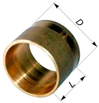 Монтажная гильза  50 (латунь) 1