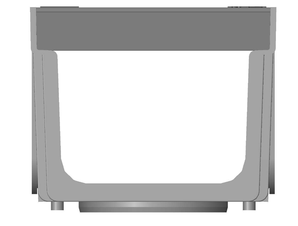 Комплект Gidrolica Light: лоток водоотв. ЛВ-10.11,5.9,5-пласт. с реш. РВ-10.11.50 пласт. щелевой (0807) 3