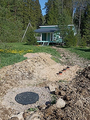 Installation of a septic tank Ekoplast Vsevlozhsky district.jpg